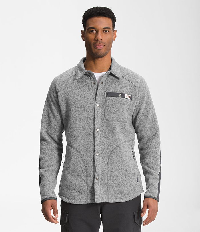 The North Face Gordon Lyons Shacket Mens Shirt Grey 863729-ZOC
